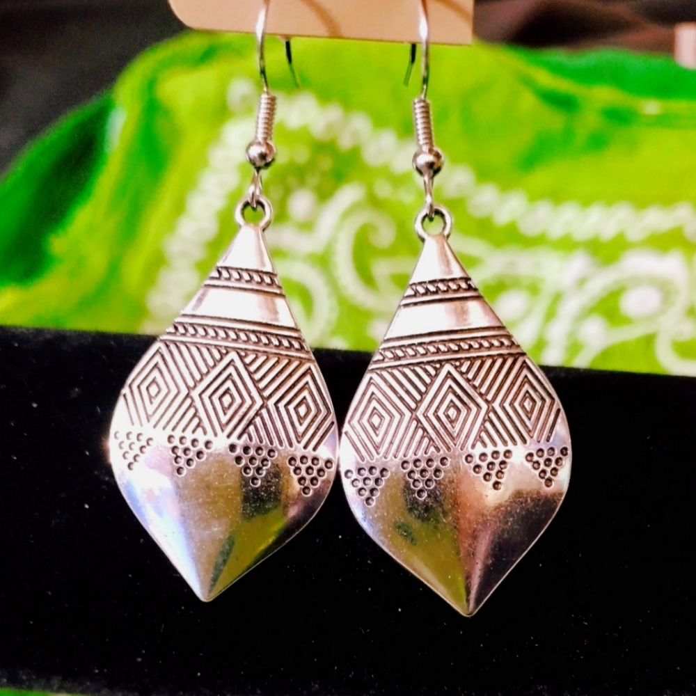 Silver earrings